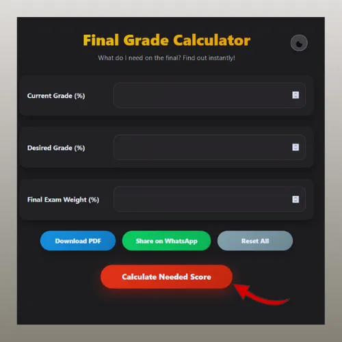 Calculate needed score