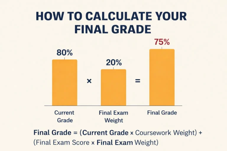 Formula for final grade calculation