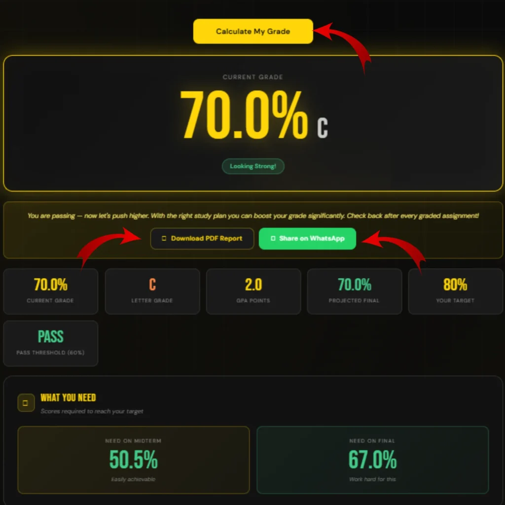 Click the calculate button to get an instant result